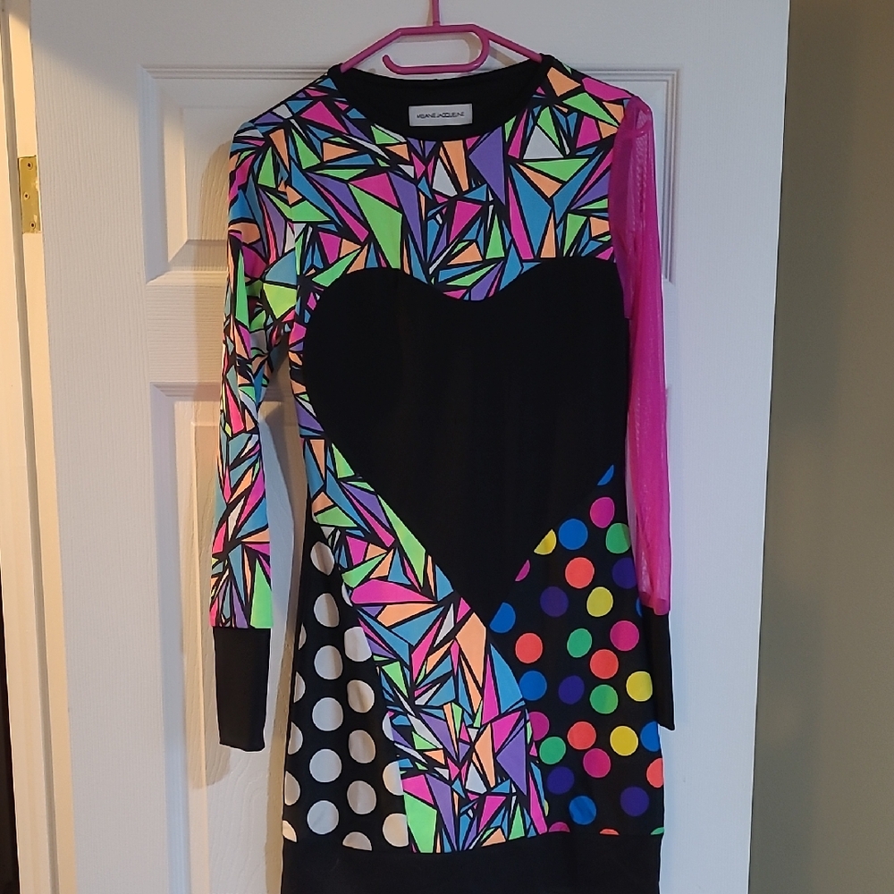 Colorful Geometric Mini Dress